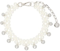 White Bell Charm Necklace