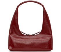 Red Crinkle Shoulder Bag