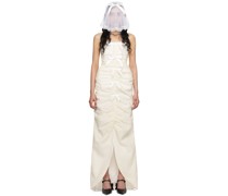 SSENSE Exclusive Off-White Ruched Maxi Dress