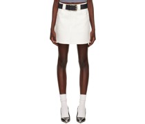 SSENSE Exclusive White Pegged Miniskirt