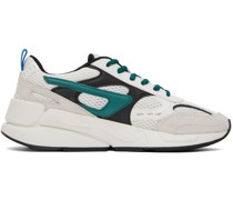 White & Green S-Serendipity Sport Sneakers