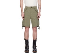 Khaki Cargo Pocket Shorts