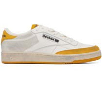 White & Yellow Club C Sneakers