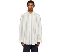 Off-White Striped Checkered Shirt