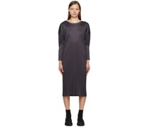 Black Monthly Color October Midi Dress