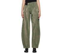 Green Twisted Jeans
