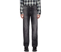 Black Slash Jeans