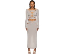 SSENSE Exclusive Beige Top & Maxi Skirt Set