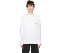 White Pocket Long Sleeve T-Shirt