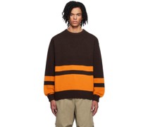 Brown Horizontal Stripe Sweater