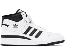 White & Black Forum Mid Sneakers