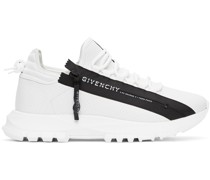 White Spectre Zip Low Sneakers