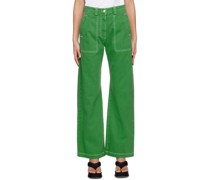 Green Baggy Jeans