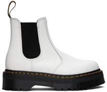 White 2976 Quad Chelsea Boots