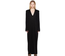 SSENSE Exclusive Black Deep V Maxi Dress