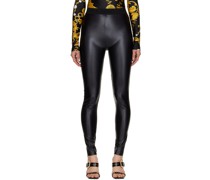 Black Elasticized Leggings