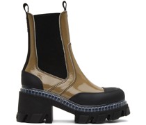 Khaki Cleated Boots