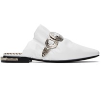 SSENSE Exclusive White Hardware Loafers