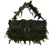 Black & Green Essence Messenger Bag