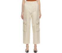 Off-White Linen Pocket Trousers