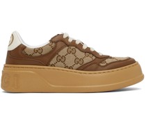 Beige & Brown GG Sneakers