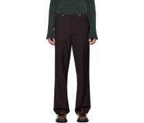 SSENSE Exclusive Purple Side Taped Trousers