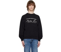 Black Printed Sweatshirt