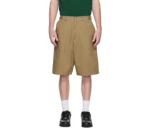 Tan One Point Shorts