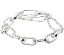 Silver Bale Loop Bracelet