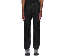 Black P1C Coated Jeans