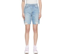 Blue Denim Shorts