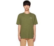 Green Speckled Chain Script T-Shirt