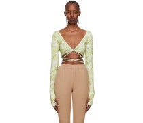 Green Self-Tie Cardigan