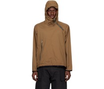 Brown Half-Zip Jacket