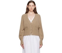 Beige 'The Cropped' Cardigan