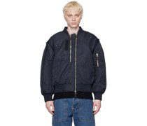 Navy Penn Bomber Jacket