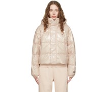 Beige Puffer Down Jacket