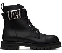 Black Charlie Leather Ranger Boots