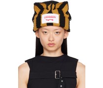 Black & Yellow Chunky Ears Beanie