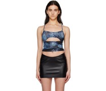 Blue Butterfly Tank Top