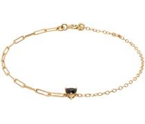 Gold Solitaire Cœur Bracelet