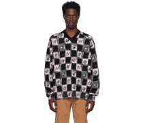 Pink Chess Board Sweater