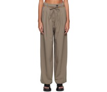 Khaki Cutout Trousers