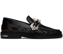 SSENSE Exclusive Black Hardware Loafers