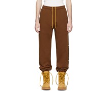 SSENSE Exclusive Brown Cartoon Font Lounge Pants