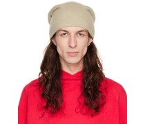 Beige Cashmere Beanie