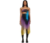 Black & Purple Signature Midi Dress