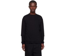 Black Layered Long Sleeve T-Shirt
