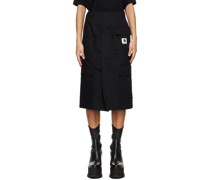 Black Carhartt WIP Edition Midi Skirt