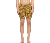 Orange Wosh Swim Shorts